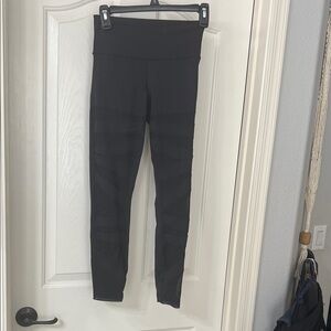 Sleek LuLu Lemom Black High-Waist Leggings